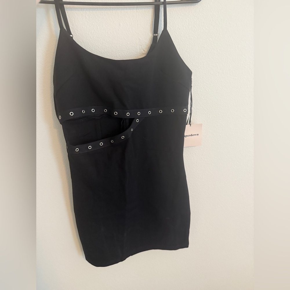 Superdown Black Kelly Cutout Dress NWT